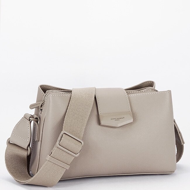 David Jones Geanta mica bej crossbody Paris CM8303 15