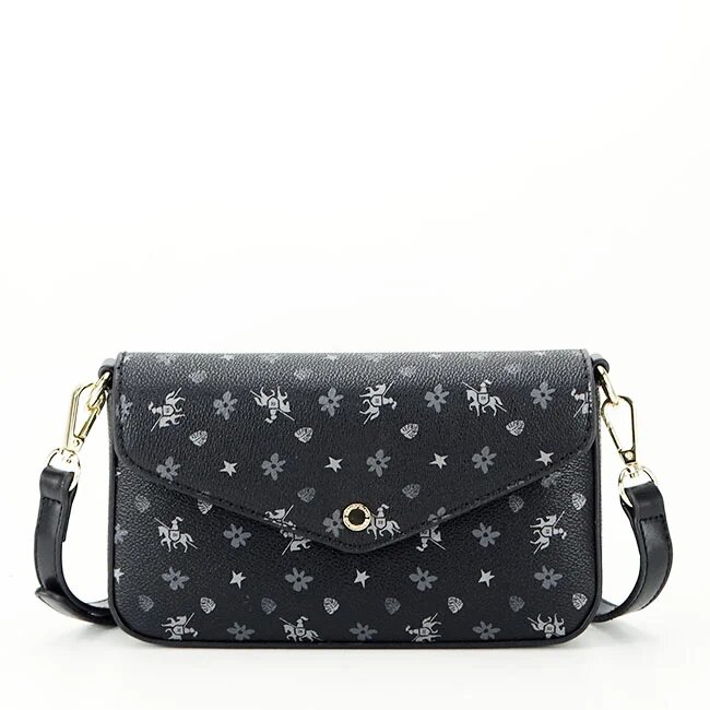 David Jones Geanta mica neagra cu imprimeu CM6120A 14