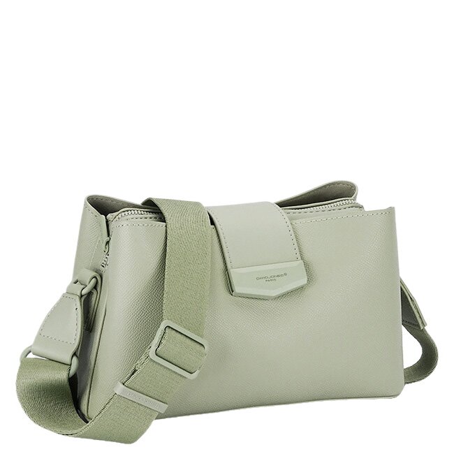 David Jones Geanta mica verde deschis crossbody Paris CM8303 15
