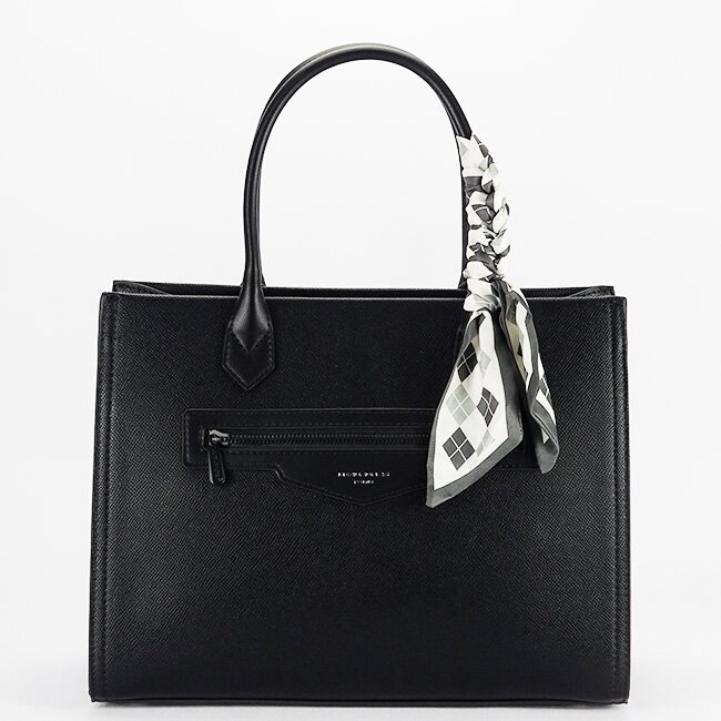 David Jones Geanta neagra Paris cu esarfa CM7642-1 11