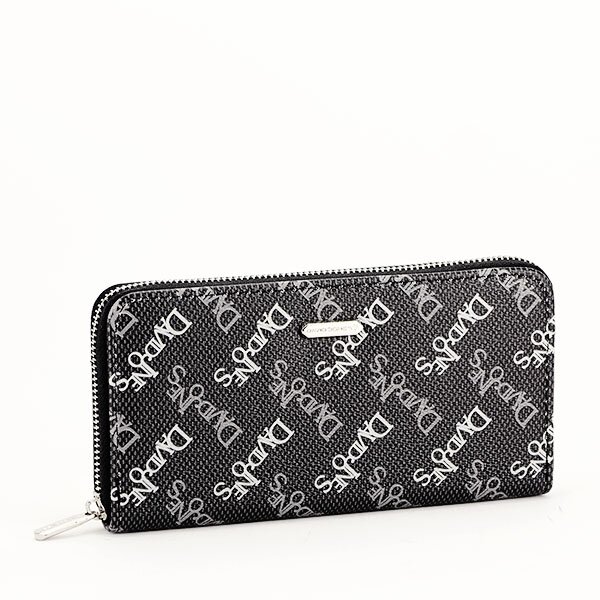 David Jones Portofel negru cu imprimeu logo Helga 07