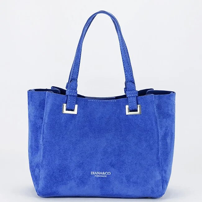 DIANA&CO Geanta albastra din velur DIANACO DHJ929-2 M13