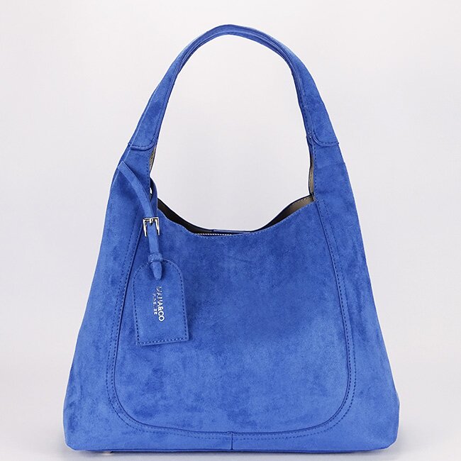 DIANA&CO Geanta albastra mare din velur DIANACO DJC901-3 12