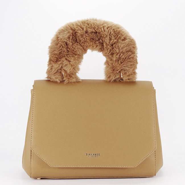 DIANA&CO Geanta camel cu maner imbalnit DIANACO DJD3410-4 11