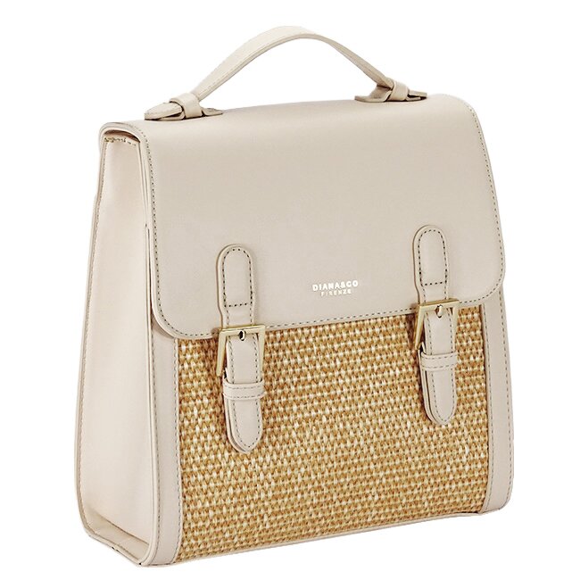 DIANA&CO Rucsac bej cu model impletit DHJ727-3 18