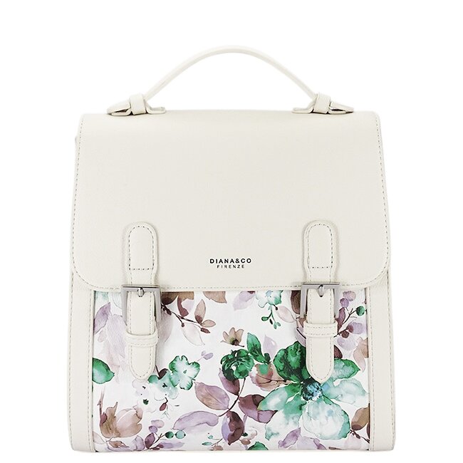 DIANA&CO Rucsac crem cu imprimeu floral DHJ731-3 M11
