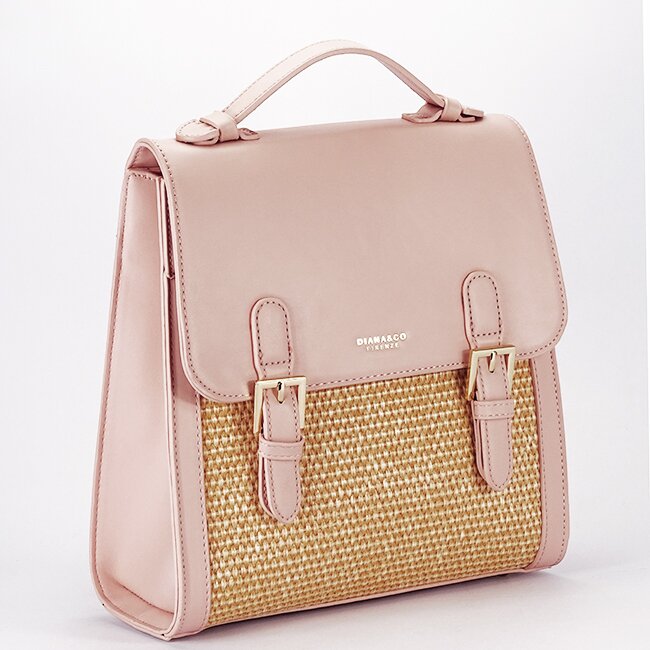 DIANA&CO Rucsac roz deschis cu model impletit DHJ727-3 18