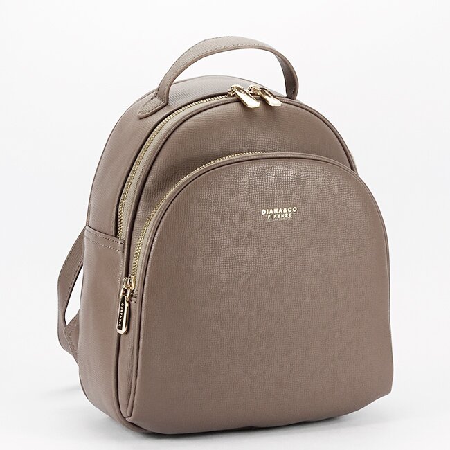 DIANA&CO Rucsac taupe inchis casual DHO601-3 17
