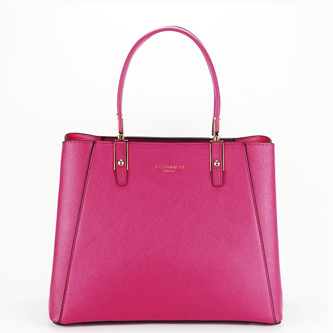 Flora&Co Paris Geanta fucsia FloraCo Paris de talie mare F2588 11