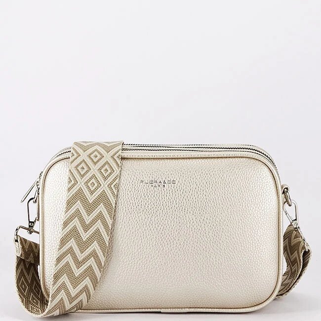 Flora&Co Paris Geanta ivory metalizat medie FloraCO Paris H6915 14