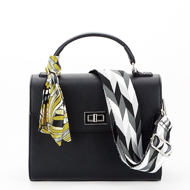 Flora&Co Paris Geanta medie FLORACo F9001 14 negru
