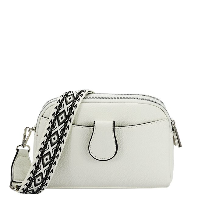 Flora&Co Paris Geanta mica alba FloraCO F2328 14