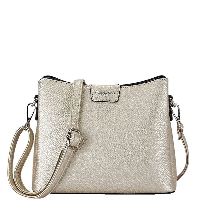Flora&Co Paris Geanta mica ivory metalizat FloraCo Paris F2548 14