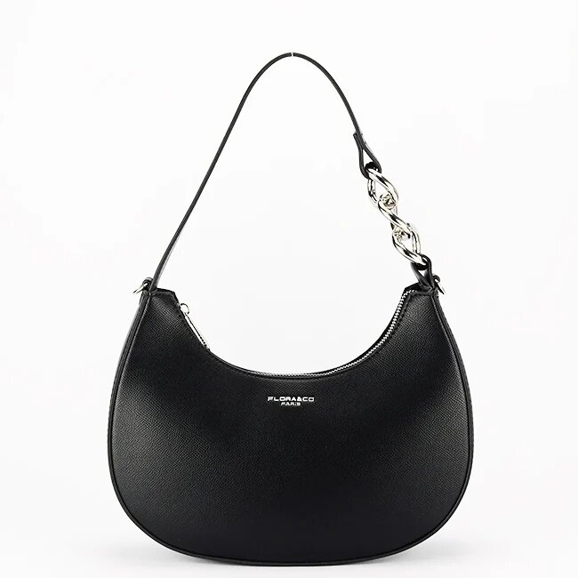 Flora&Co Paris Geanta neagra de tip barca FloraCO Paris F8535 125