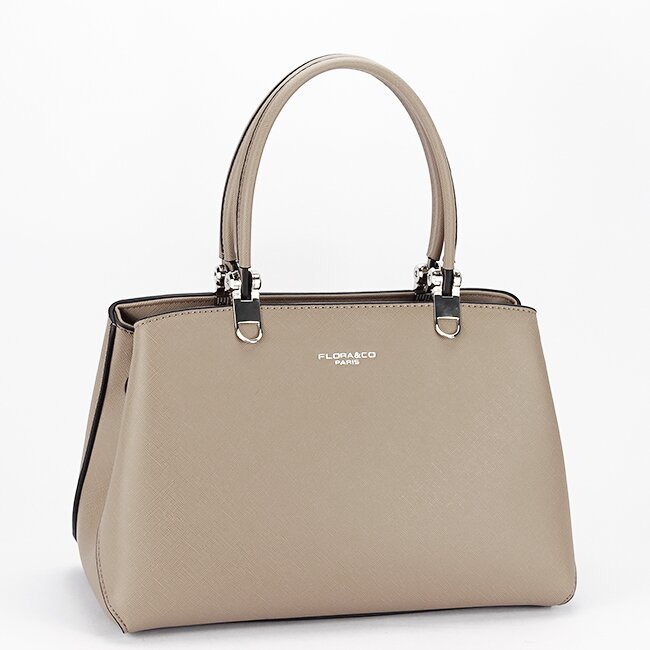 Flora&Co Paris Geanta taupe office casual FloraCo Paris F6538 15