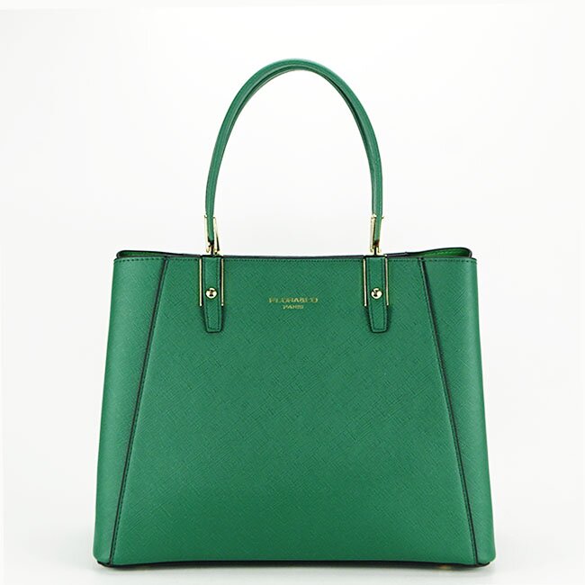 Flora&Co Paris Geanta verde FloraCo Paris de talie mare F2588 11