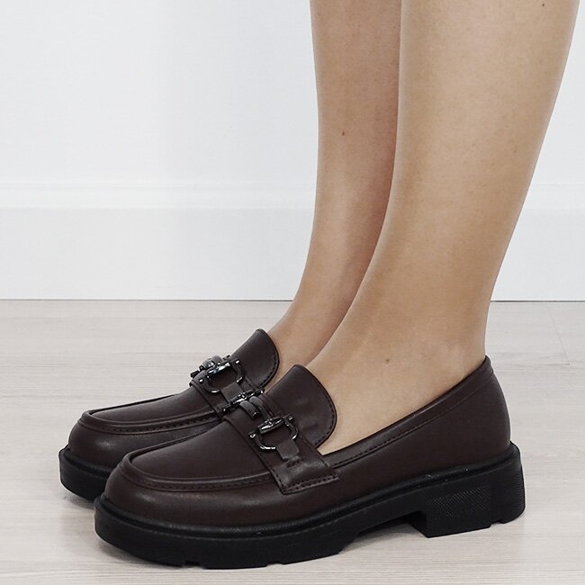La Bottine Souriante Mocasini maro de tip loafers DYH9893 01