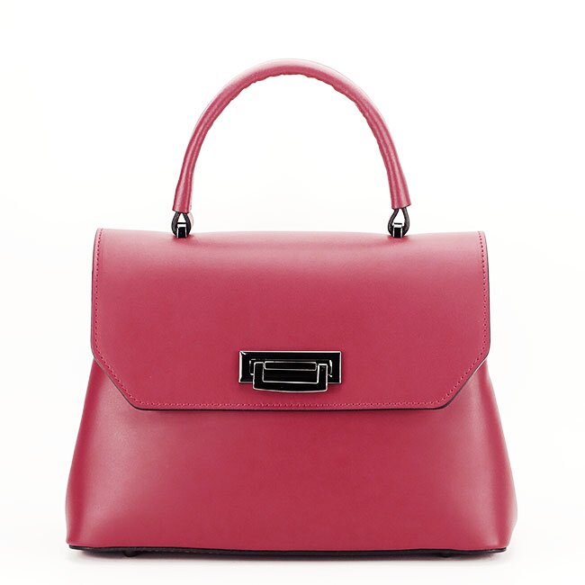 Made in Italy Geanta din piele naturala bordo Alicia 123