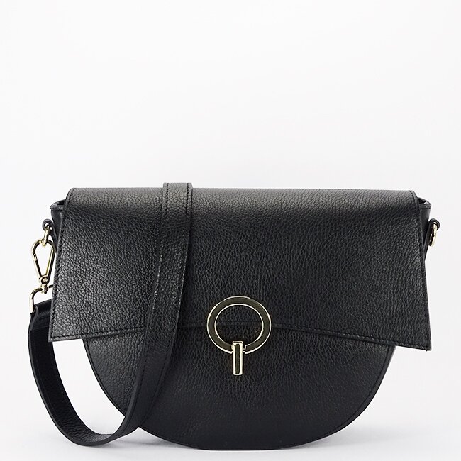 Made in Italy Geanta neagra din piele naturala 1684 132