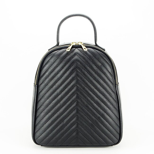 Made in Italy Rucsac din piele naturala 8955 121 Negru