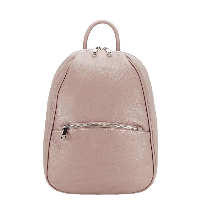 Made in Italy Rucsac din piele naturala Lili 121 Roz