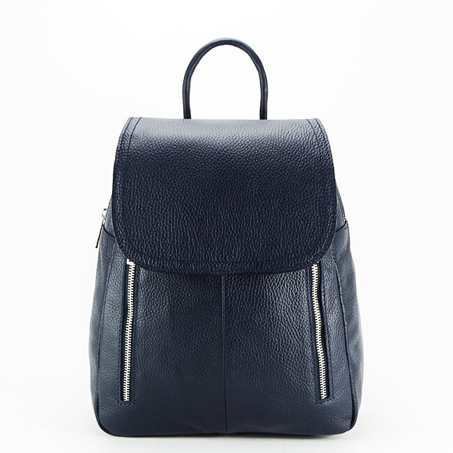 Made in Italy Rucsac din piele naturala Veronica 123 Bleumarin