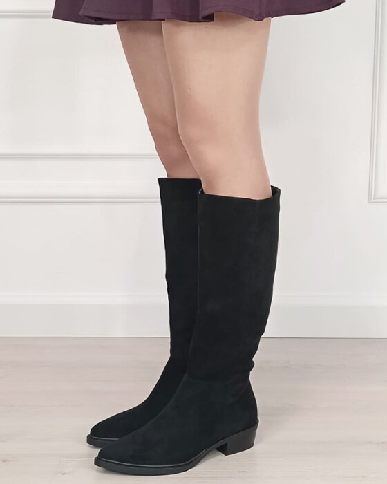 MARQUIIZ Cizme dama lungi negre 6502-1 110