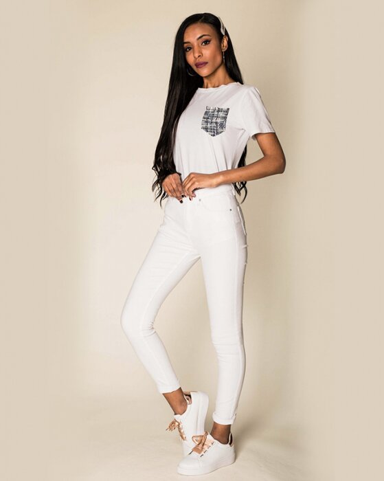 Nina Carter Blugi Dama Slim Albi P109-2 M8