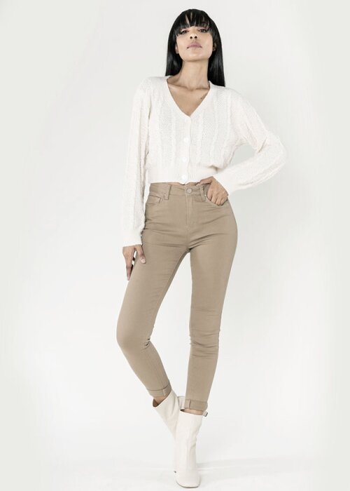 Nina Carter Blugi Dama Slim Maro taupe P109-65 M8