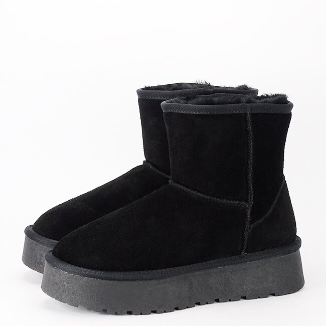 SOFILINE Cizme scurte negre din piele naturala W5825 110