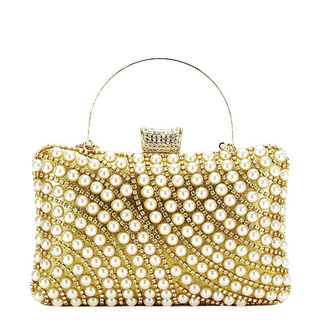 SOFILINE Clutch auriu cu strasuri BYH-802 05