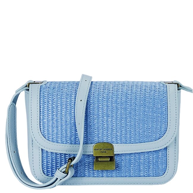 SOFILINE Geanta albastru deschis crossbody cu model impletit CM7497 15