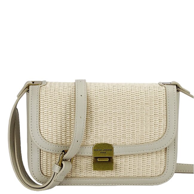 SOFILINE Geanta bej crossbody cu model impletit CM7497 15