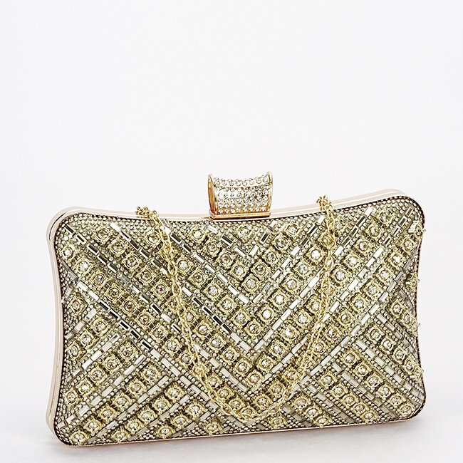 SOFILINE Geanta clutch aurie cu model 3d BYH-87900 06