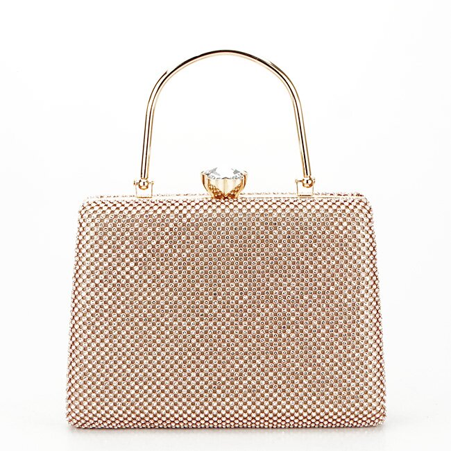 SOFILINE Geanta clutch auriu roze cu pietricele BYH-877 05