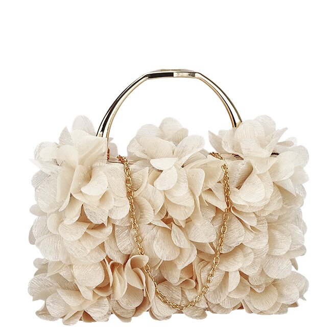 SOFILINE Geanta clutch bej cu model floral 3D BXQ-327 05