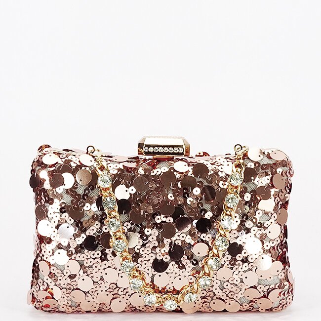 SOFILINE Geanta clutch champagne cu paiete BYH-896 05