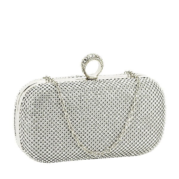 SOFILINE Geanta clutch cu pietricele BFL-1061 05 Argintiu