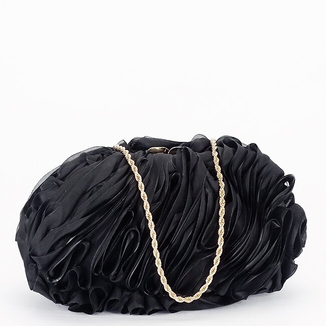 SOFILINE Geanta clutch negru cu model 3D BMN-1241 06