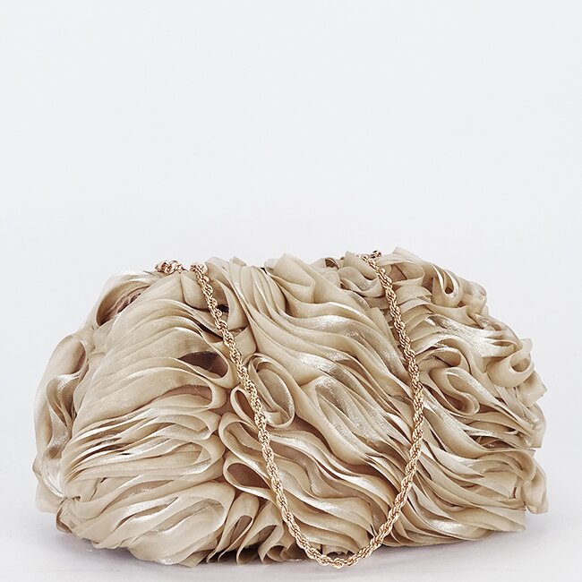 SOFILINE Geanta clutch taupe cu model 3D BMN-1241 06