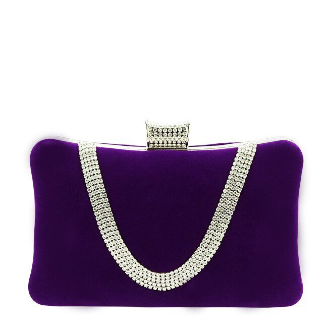 SOFILINE Geanta clutch violet din catifea 1007 01