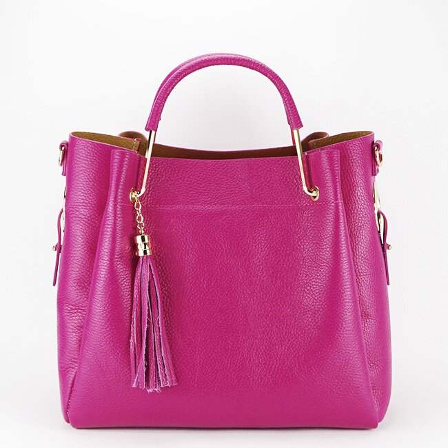 SOFILINE Geanta din piele naturala Ariana 122 33x30x13 cm Fucsia