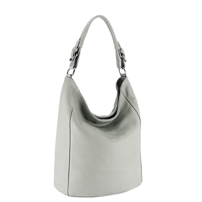 SOFILINE Geanta gri deschis de talie mare din piele naturala 8920 123
