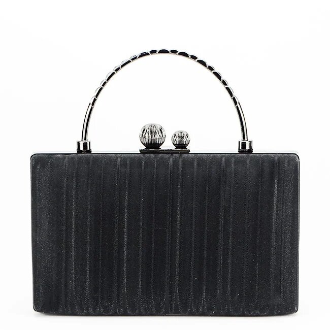 SOFILINE Geanta neagra clutch resigilata cu maner BME-622-RESIG