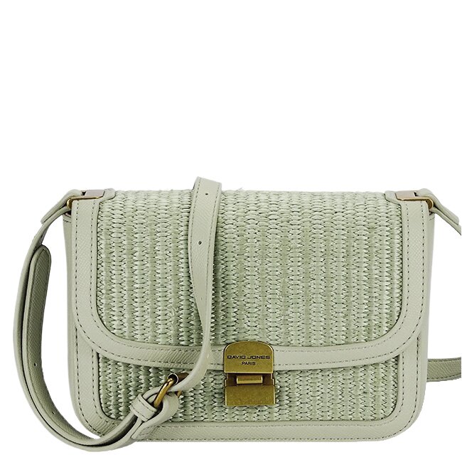 SOFILINE Geanta verde deschis crossbody cu model impletit CM7497 15