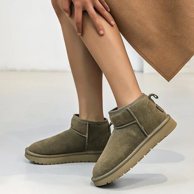 SOFILINE Ghete kaki din piele naturala JB1966 111
