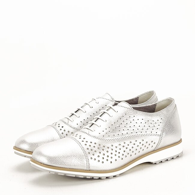 SOFILINE Pantofi oxford din piele naturala argintiu Magda 01