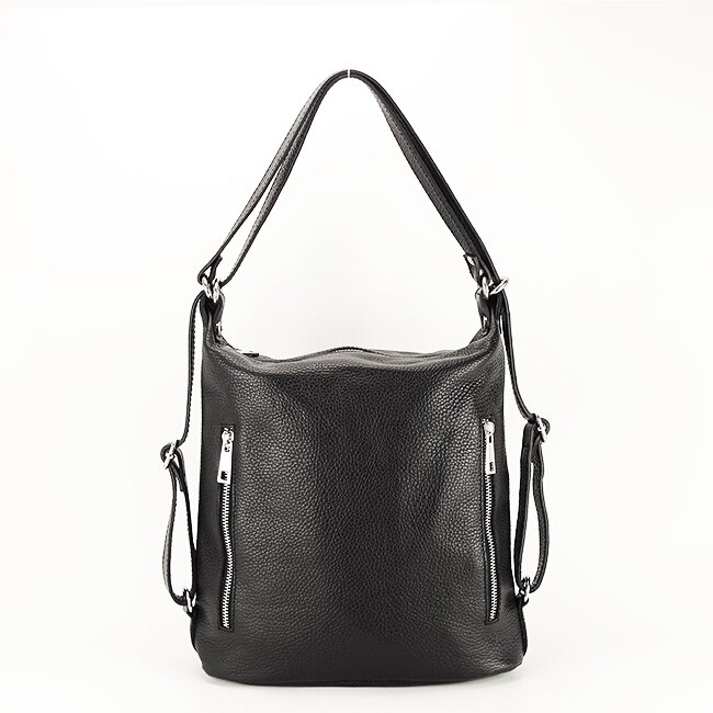 SOFILINE Rucsac din piele naturala 2 in 1 negru Lucia 121