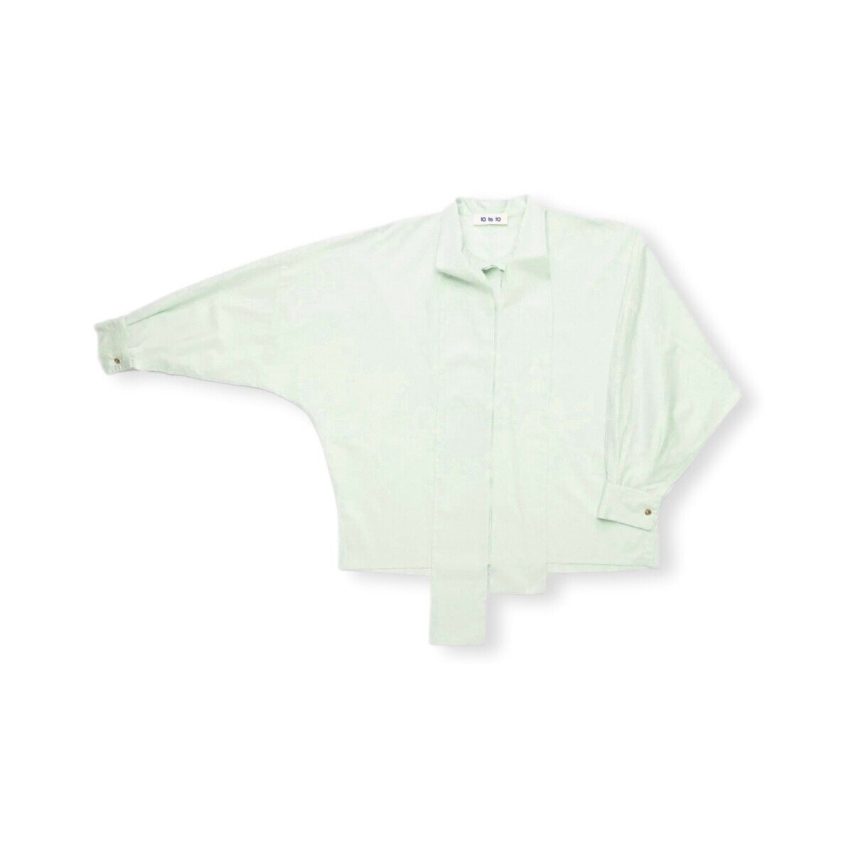 10 To 10 Îmbracaminte Bow Shirt - Sage Green