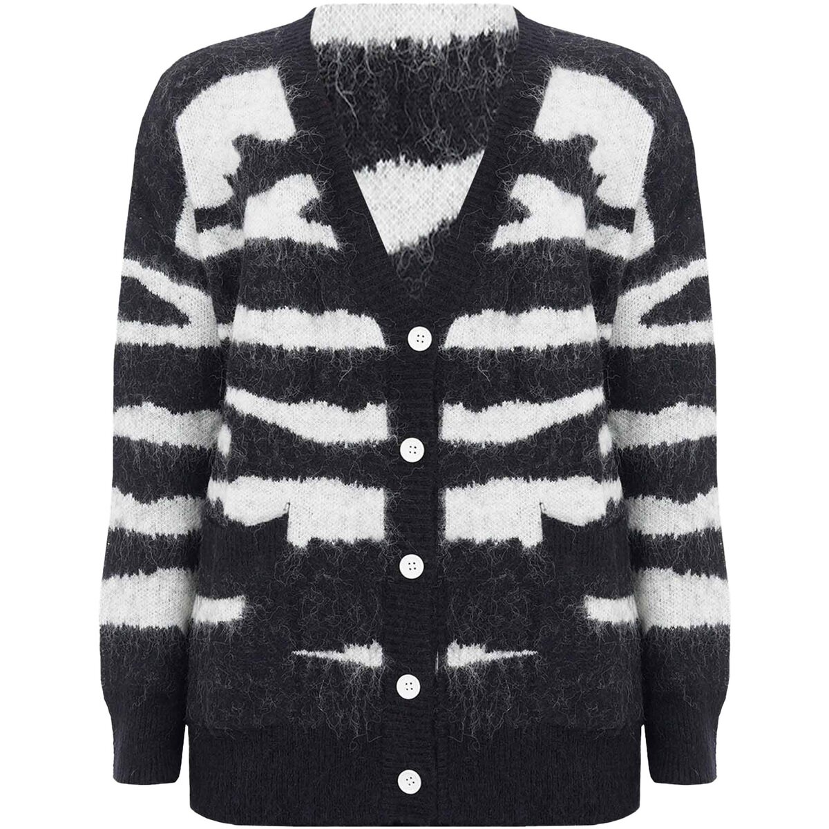 Acupuncture Îmbracaminte Acu Cardigan Zebra